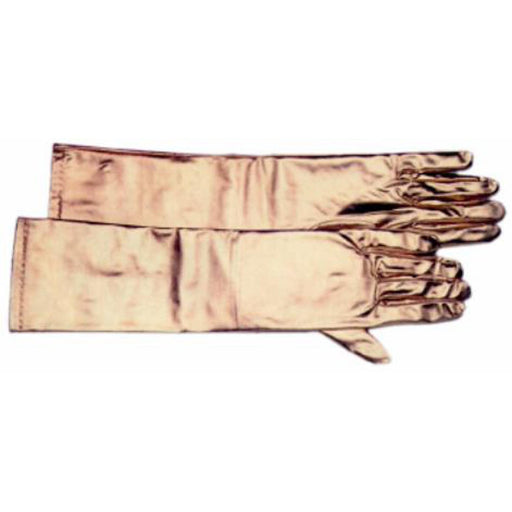 Gold Satin 18" Gloves.