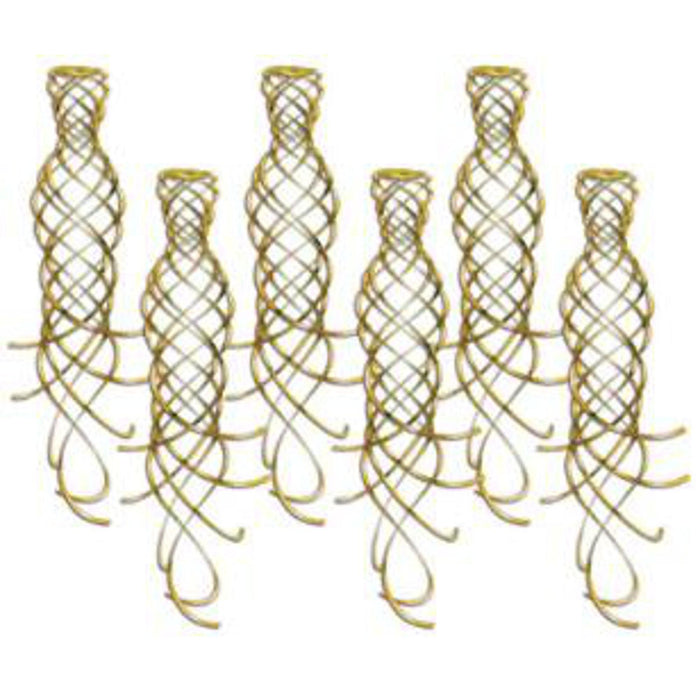 Gold Shimmering Whirls 20" - 6 Pack