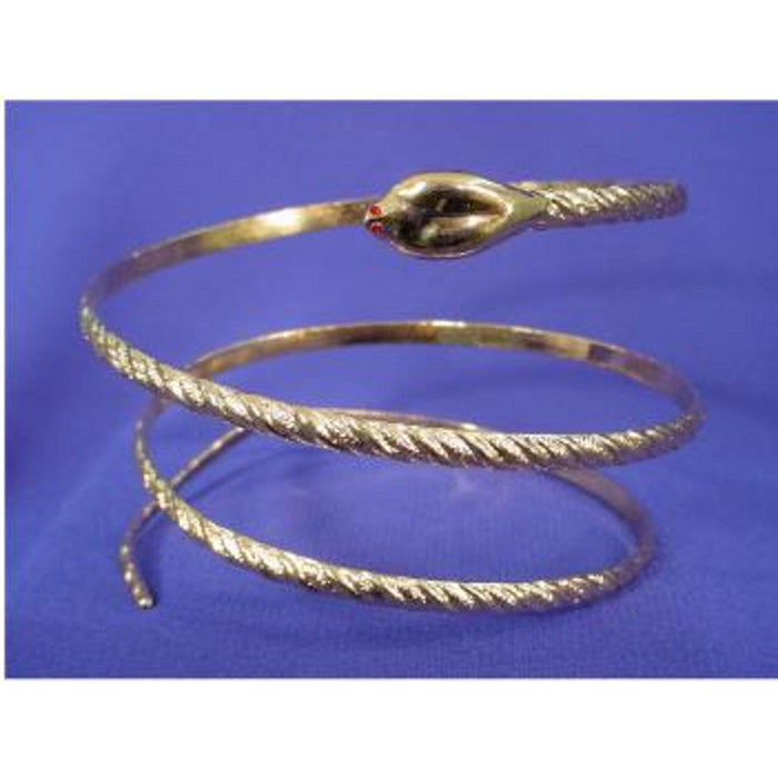 Gold Snake Patterned Men'S Asp Bracelet.