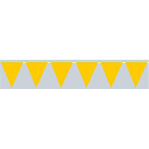 "Golden Yellow Pennant Banner - 10"X12'"
