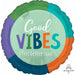 Good Vibes Round Pillow With Bluetooth Speaker - 18" Hexagon Shape