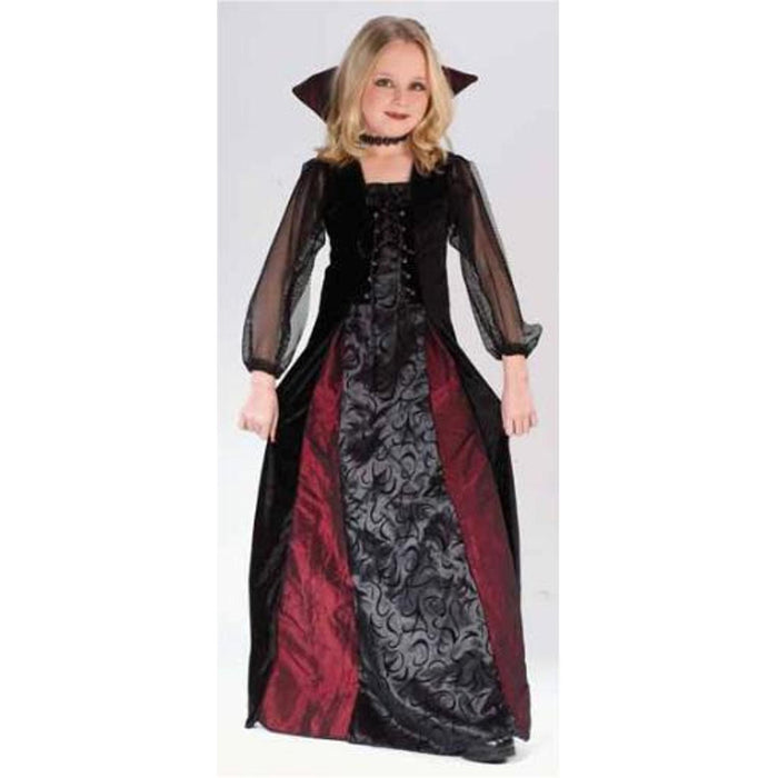 Goth Maiden Vamp Costume For Kids 4-6