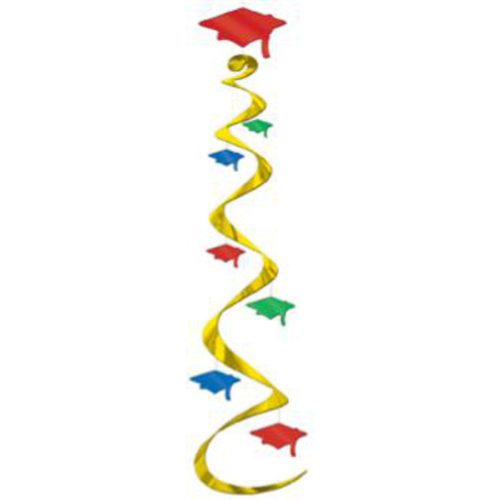 Grad Cap Whirls 30" - Pack Of 3