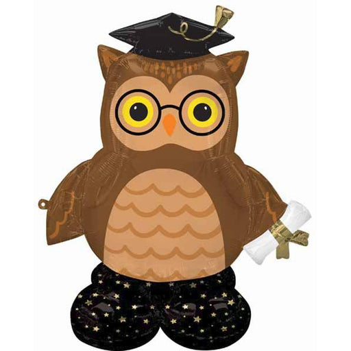 "Grad Wise Owl 44" Airloonz Balloon Package"