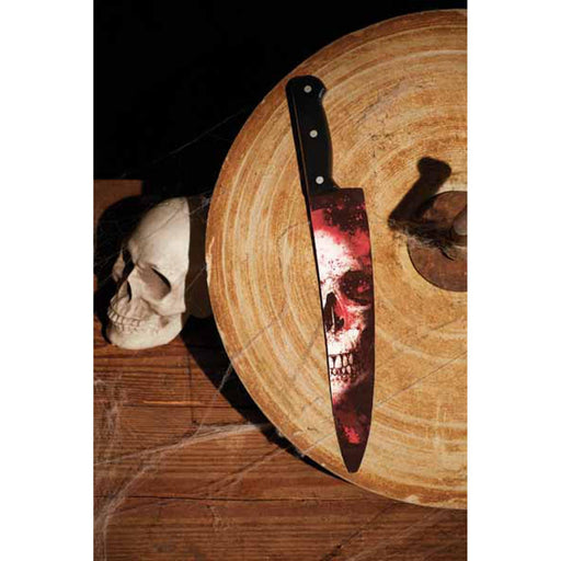 "Graphic Skull Chef'S Knife"