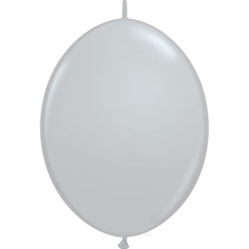 Qualatex 12" Quicklink Gray Latex Balloons (50/Pk)