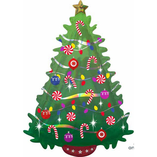 Green Holographic Christmas Tree - 36 Inches (P45 Package)