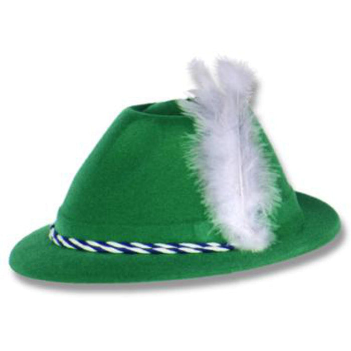 "Green Velour Tyrolean Hat In Bulk"