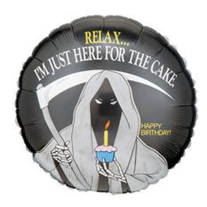 Grim Reaper Foil Balloon - 18" Packaged.