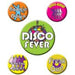 "Groovy Disco Party Buttons - 5 Pack"