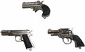 Steel Shots 3-Inch Die-Cast Mini Toy Pistols