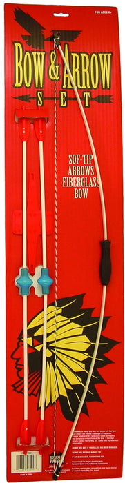 34" BOW, 4 ARROWS BOW/QVR CARDED
