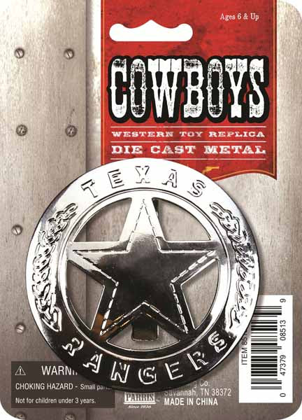 Texas Ranger Costume Badge