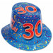 Celebrate Thirty in Style Happy 30 Birthday Hi-Hat in Blue (3/Pk)