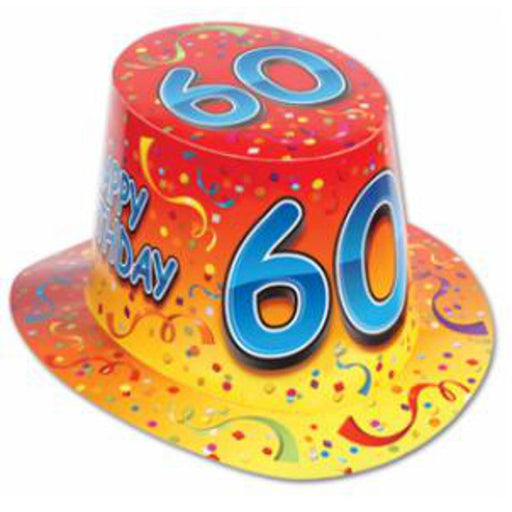 "Happy 60Th Birthday Orange Hi Hat"