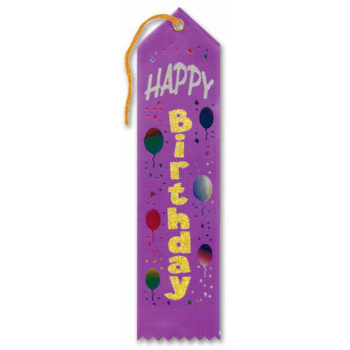 Happy Birthday Award Ribbons - Pack Of 6 (3/Pk)