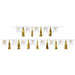 White and Gold Happy Birthday Tassel Streamer Elegant Party Wall Decoration (1/Pk)
