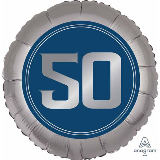  Happy Birthday Man 50 Balloon - 18 Inch (5/Pk)