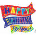 "Hbd Fun Flags 32" Shape P35 Pkg"