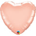 Heart 9" Mylar Rose Gold Balloon.