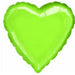 Heart Flat Lime Green S15 Balloon.