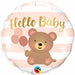 "Hello Baby Bear & Balloons 18" Round Package"