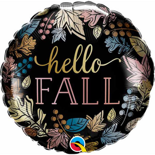 18" Hello Fall Foil Balloon (5/Pk)