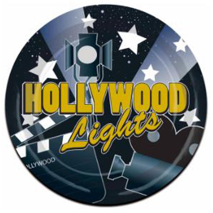 Hollywood Lights Plates - 9 Inch (8 Count)