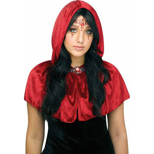 "Hooded Capelet Kit In Red"