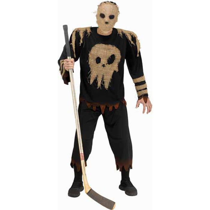 Horror Hockey Adult Costume - One Size 6'/200Lbs