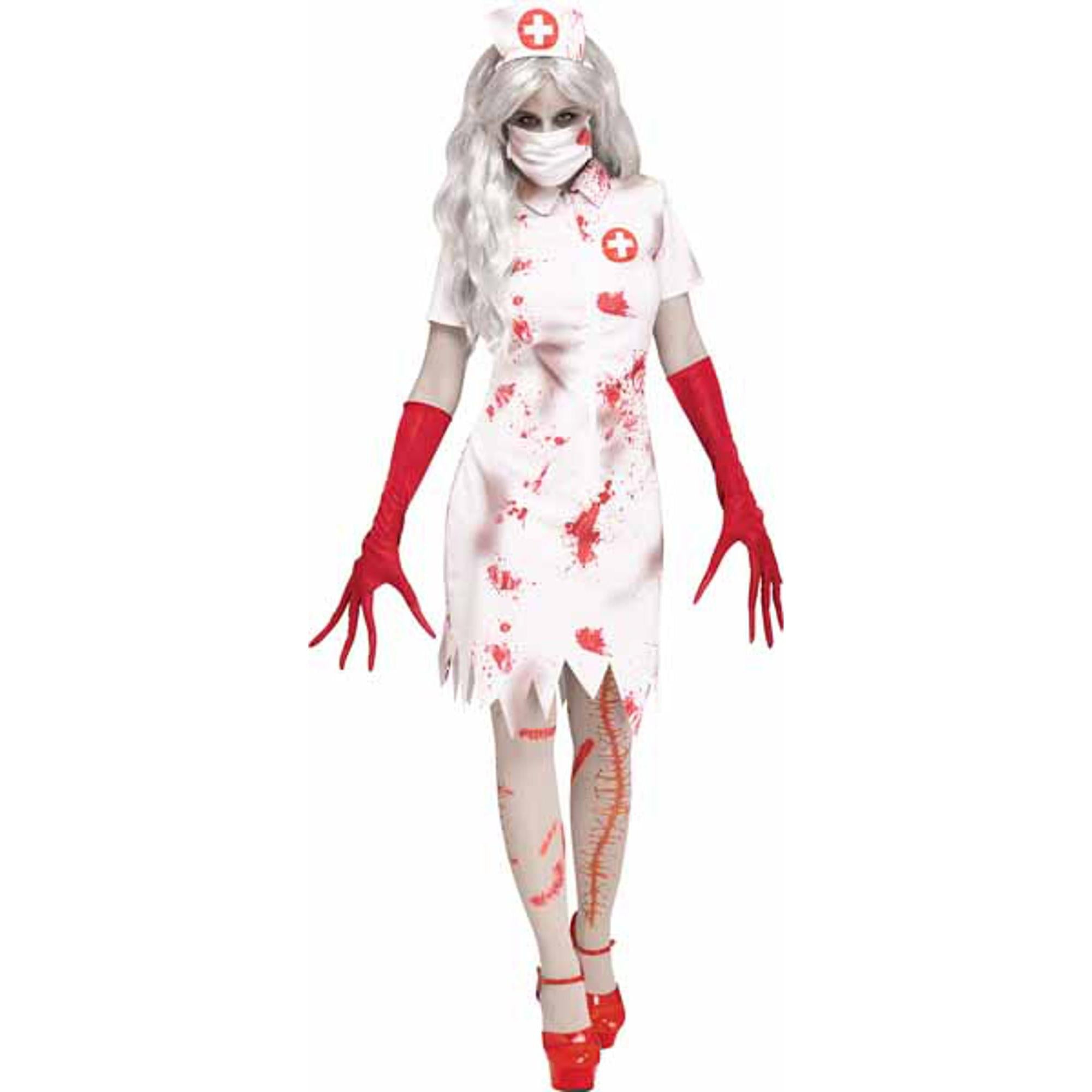 nurse dress Horror Nurse Adult Costume small/ medium