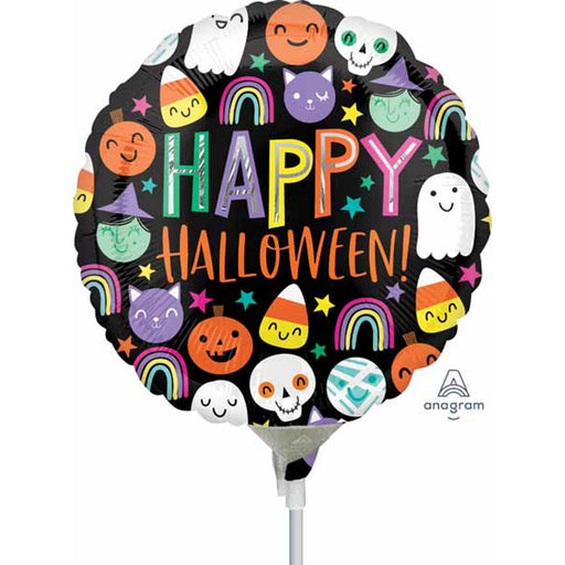 Halloween Happy Faces Foil Balloon - 9"