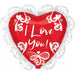 "I Love You Lace Doily Pack - 23" Intricate Heart Design (30 Pieces)"