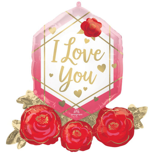"I Love You Gem/Roses Balloon Set"