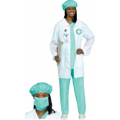 Infectious Disease Doctor Costume For Adults Size Med (1/Pk)