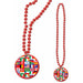 International Flag Medallion Beads 33"