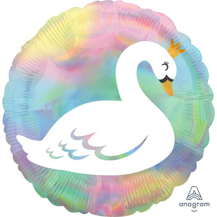 "Iridescent Swan Balloon Package"