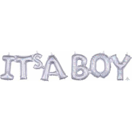 "It'S A Boy" Holographic Block Phrase Set - G20 Pkg