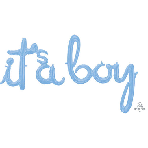 "It'S A Boy" Pastel Blue Balloons (50 Pack)