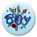 It'S A Boy Satin Button 2" (Pack Of 6)