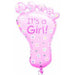 "Its A Girl Foot 32" Shape Balloon - P35 Package"