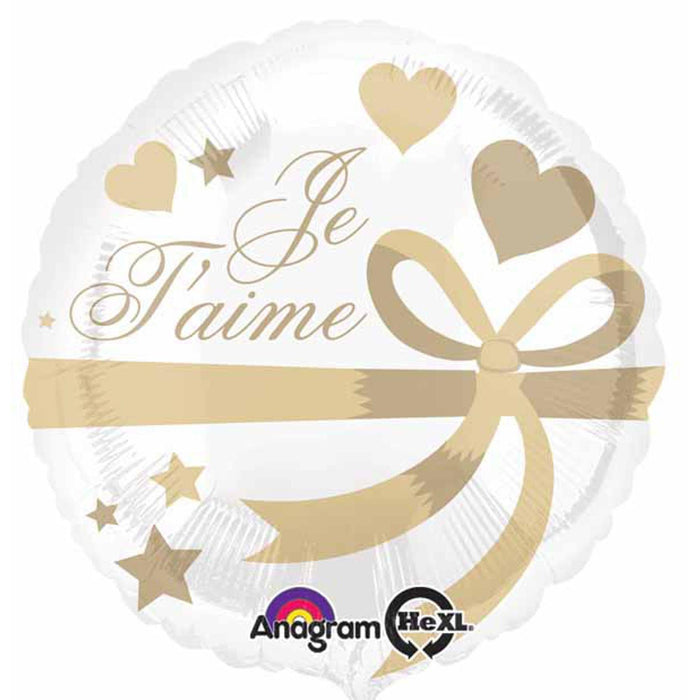 "Je Taime Gold Wrapping Paper Pack - 40 Sheets"