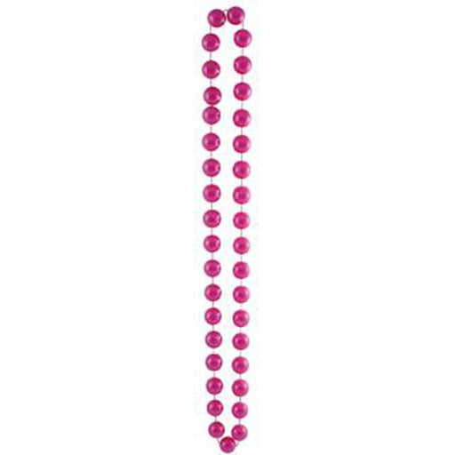 Jumbo Pearl Pink Party Beads - 40" 22Mm.