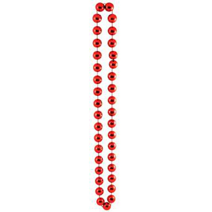 "Jumbo Red Party Beads (1 Card)"