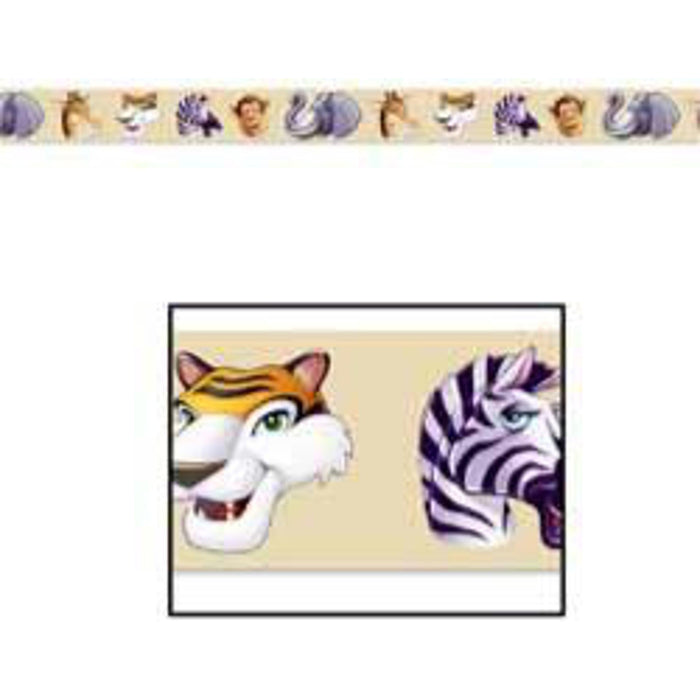 "Jungle Animals Party Tape - 3"X20'"