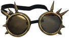 Gold Steampunk Goggles with Spikes