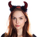 Black and Red Devil Headband