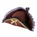 Pirate Tricorn Hat with Gold Trim