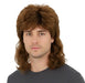 Brown Mullet Costume Wig