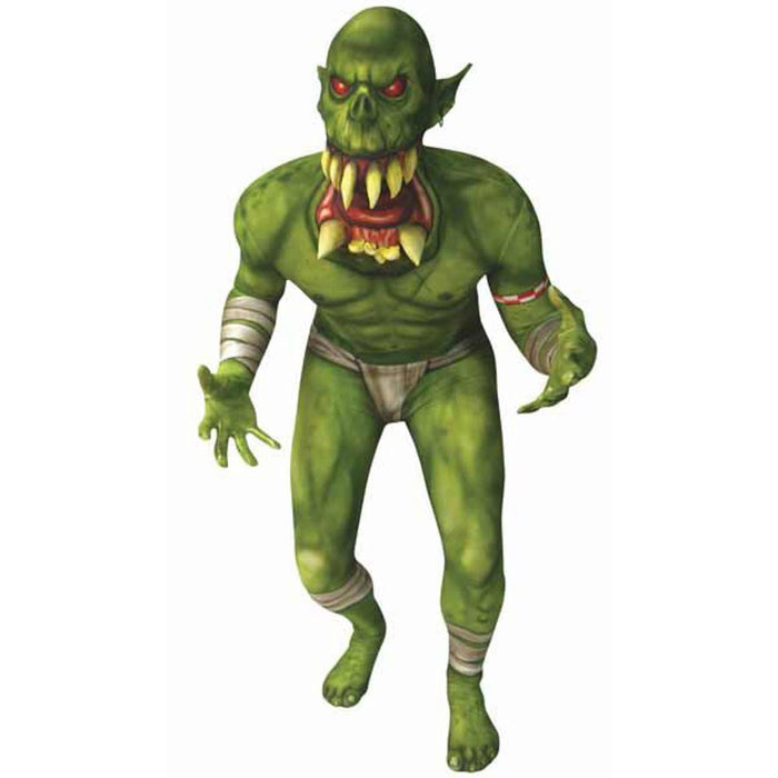 Kids Orc Jaw Dropper Morphsuit Green Lg
